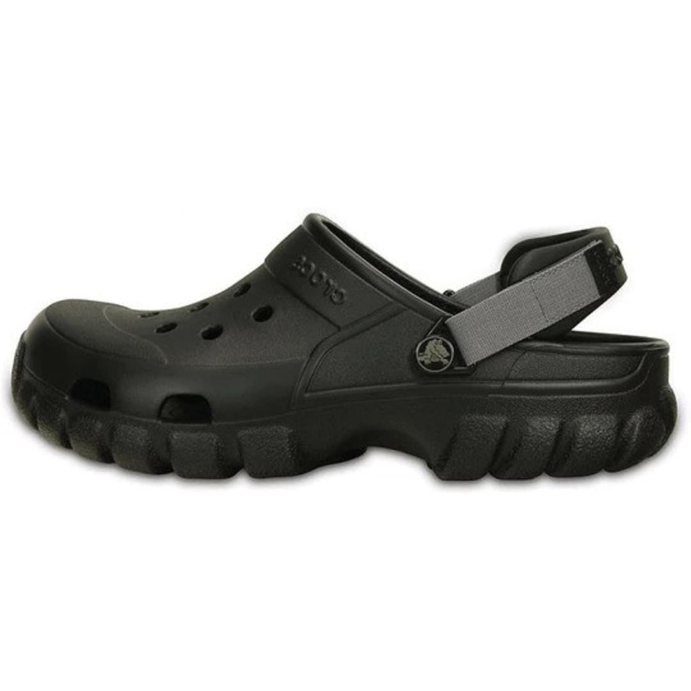CROCS Black Clogs with Strap - Picture 3 of 5